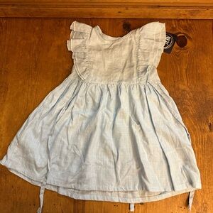 EMMA JEAN GIRL'S SIZE 4T Cap SLEEVE DRESS Ruffle Blue